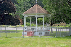 Townshend Gazebo With Security Fence